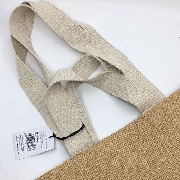 Lakeland Large Jute Tote Happiness is Homemade- Eco-Friendly two strap handles - Picture 16 of 16